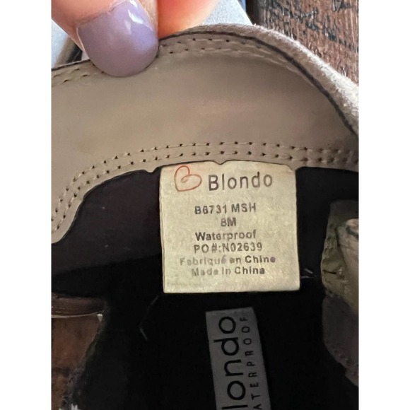 Blondo Saddie Tan Buckle Leather Waterproof Ankle Booties - Size 8 - Picture 11 of 17